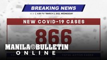 DOH reports 866 new cases, bringing the national total to 3,663,920, as of MARCH 2, 2022