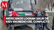 Grupo de 18 mexicanos que partieron de Kiev en autobús llegan a Rumania