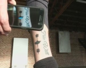 Artist creates tattoos you can hear