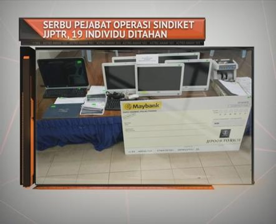 Serbu pejabat operasi sindiket JJPTR, 19 individu ditahan