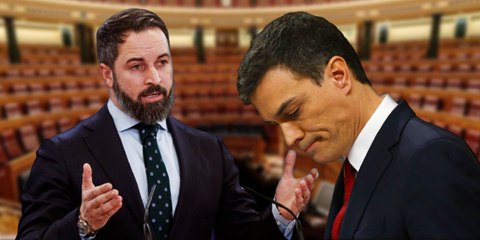 Santiago Abascal (VOX) desenmascara a los cinco "cómplices directos" que tiene Putin en el gobierno de Sánchez
