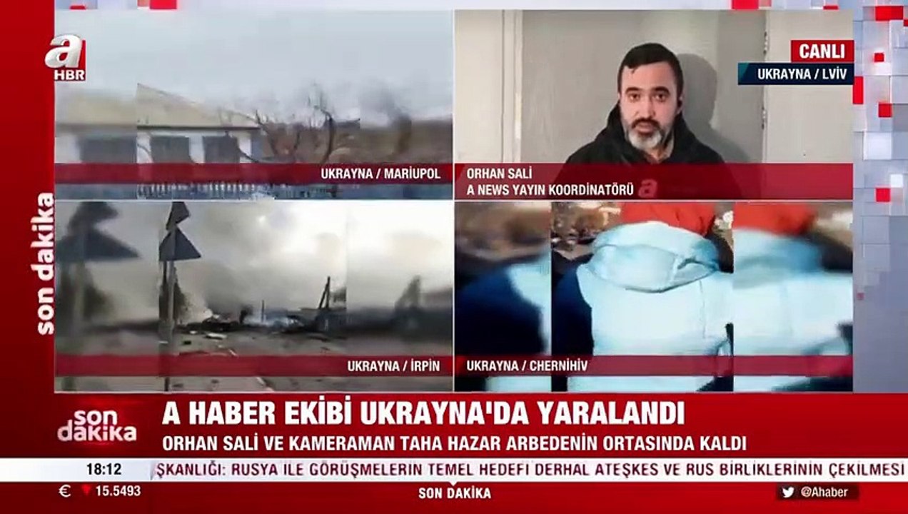 A Haber ekibi Ukrayna'da saldırıya uğradı: Nereden geldiği belli olmayan bir grubun saldırısına uğradık