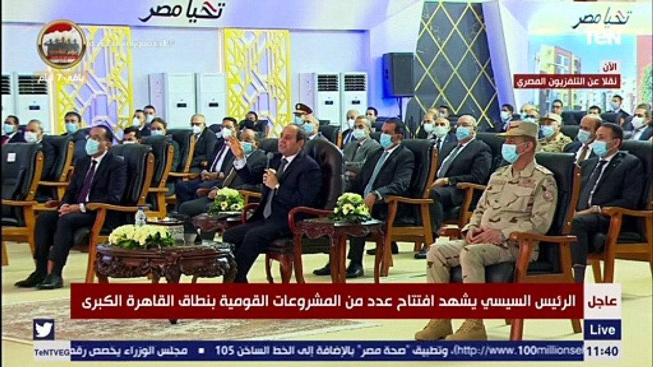 السيسي : البرلمان يجب أن يساعد الدولة في مواجهة البناء العشوائي