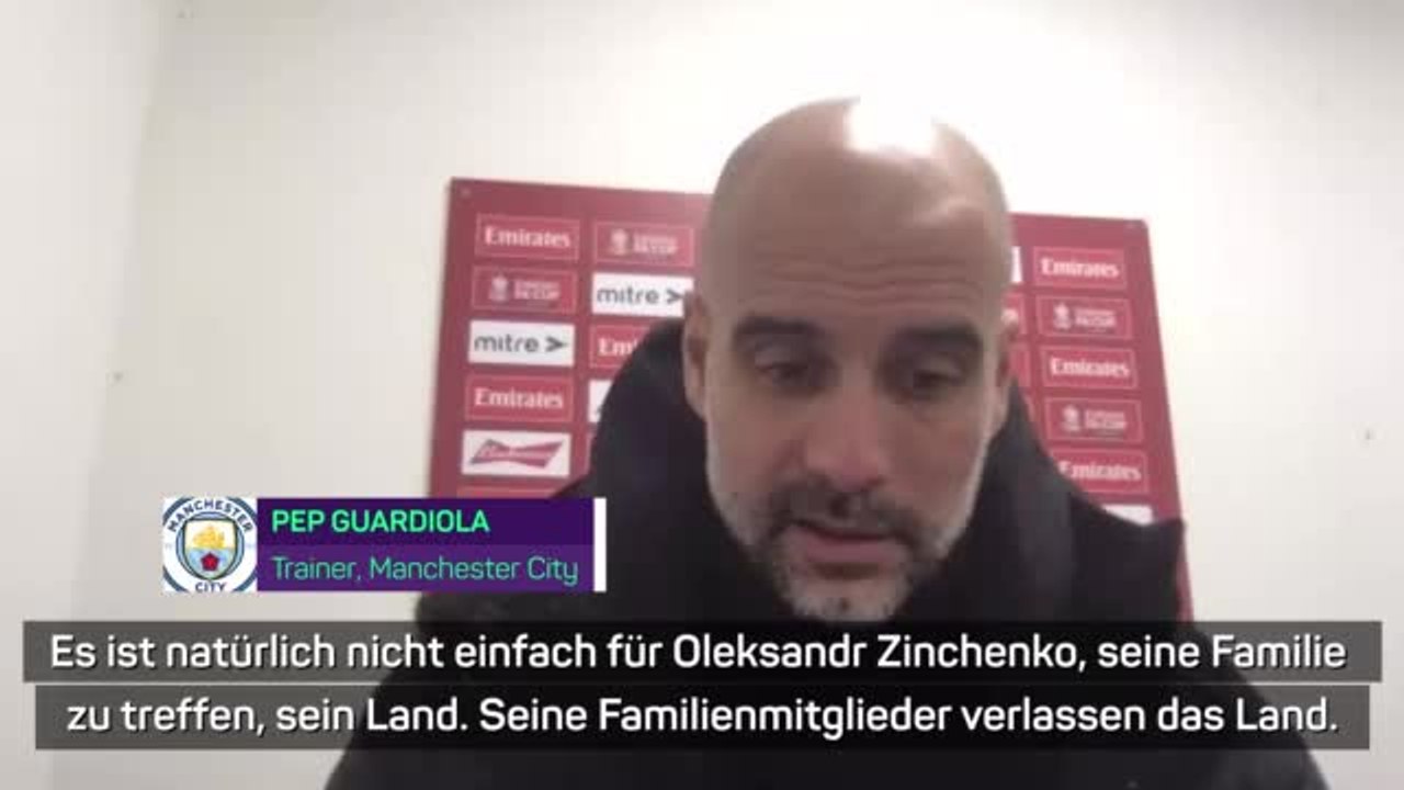Guardiola: 'Keine einfache Zeit für Zinchenko'
