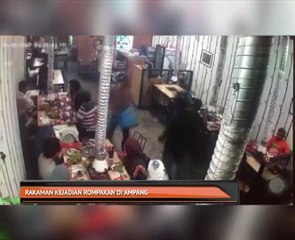 Rakaman kejadian rompakan di Ampang