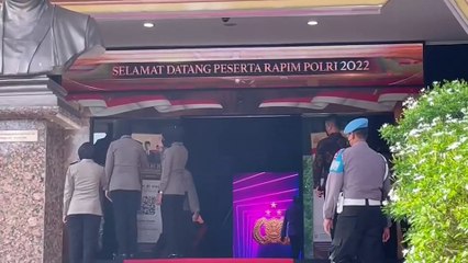 Dalam Rapim Polri 2022 Kapolri Menekankan Agar Seluruh Personel Tanamkan Nilai Tribrata Dan Catur Prasetya