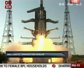 India launches communications satellite