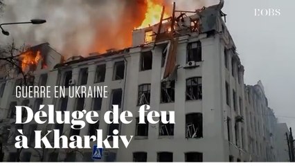 Les images impressionnantes des bombardements qui détruisent la ville de Kharkiv en Ukraine