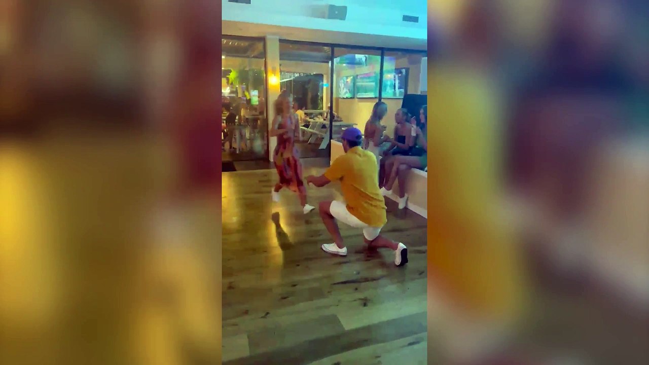 Hilarious moment woman flips over and faceplants after attempting iconic 'Dirty Dancing' lift