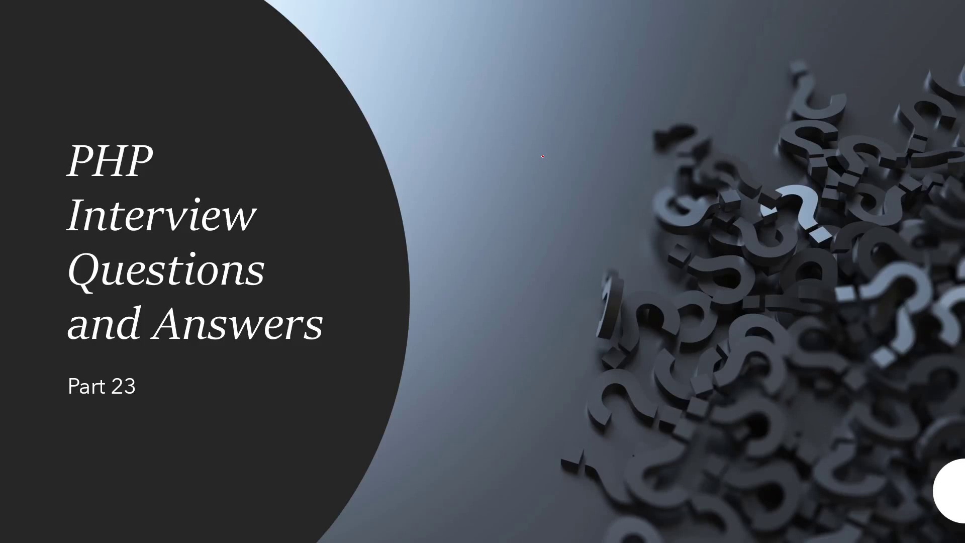 PHP Interview Questions