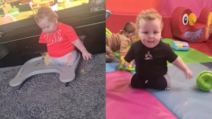 'Baby boy with only one arm and no legs is a beacon of determination and optimism'