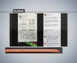 Ibu bapa mengeluh, tidak faham soalan murid darjah satu