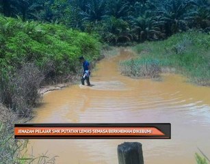 Jenazah pelajar SMK Putatan lemas semasa berkhemah dikebumi