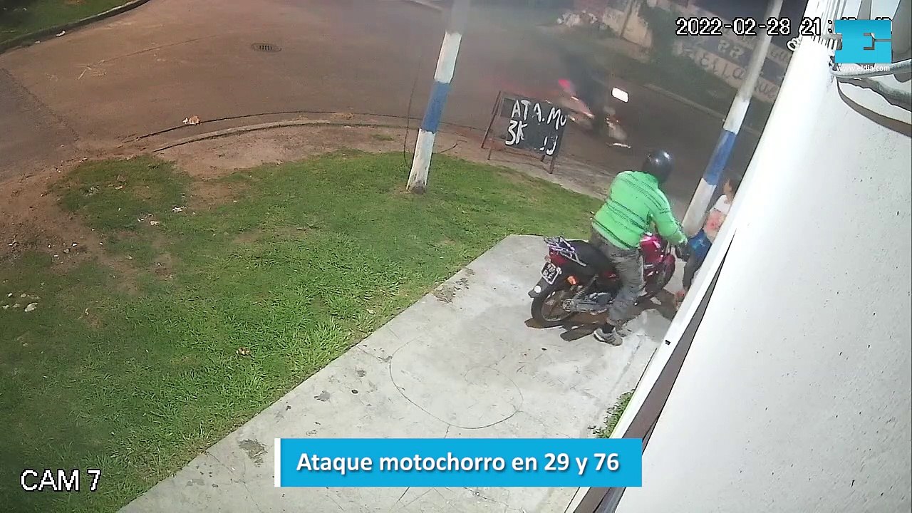 Ataque motochorro en 29 y 76