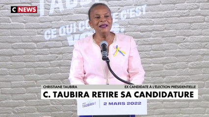 Élection présidentielle : Christiane Taubira retire sa candidature