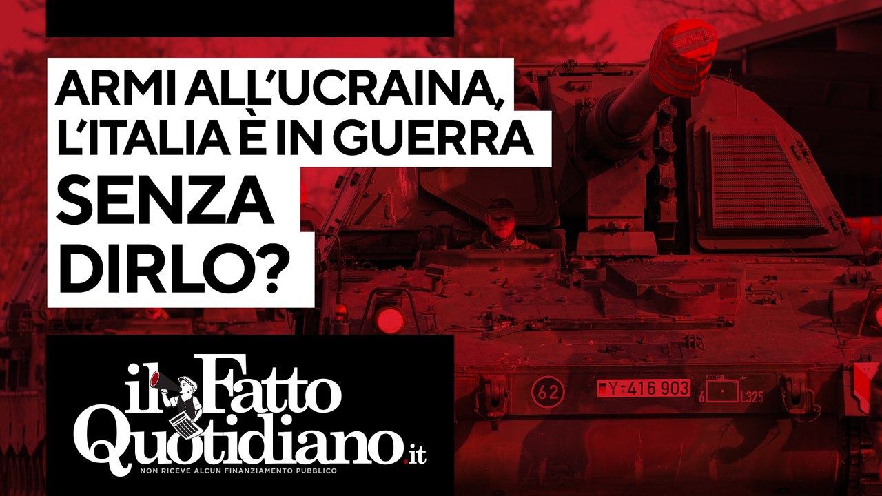 Armi all'Ucraina, l'Italia è in guerra senza dirlo? Segui la diretta con Peter Gomez