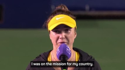 Svitolina vows to donate prize money to Ukrainian army