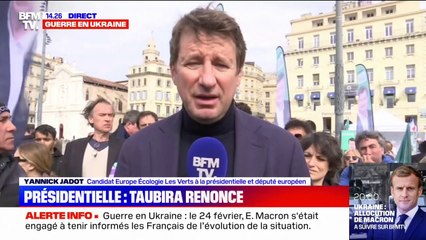 Yannick Jadot: "Si Christiane Taubira décide de nous rejoindre, elle aura évidemment toute sa place"