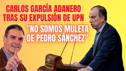 Carlos García Adanero tras su expulsión de UPN: “No somos muleta de Pedro Sánchez”