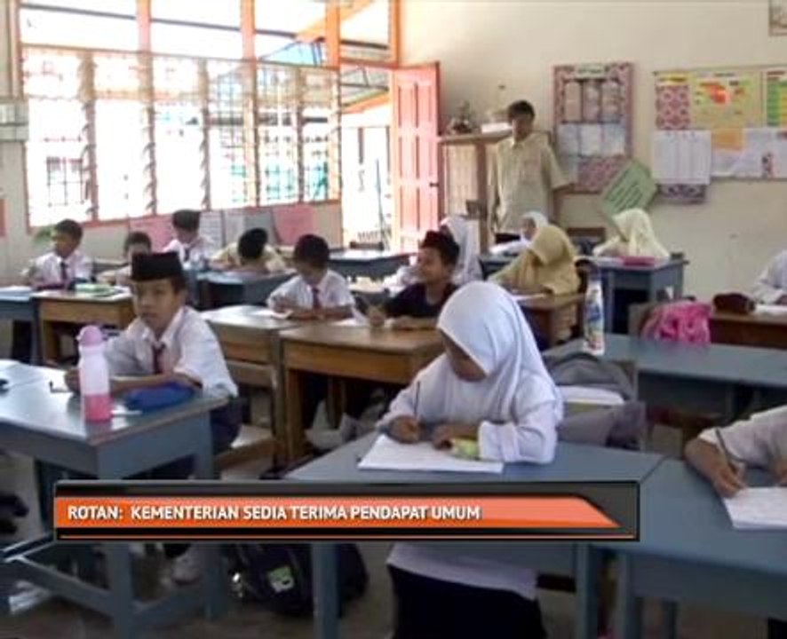 Rotan: Kementerian sedia terima pendapat umum