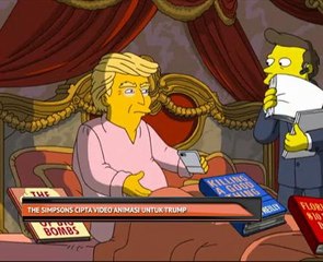 The Simpsons cipta video animasi untuk Trump