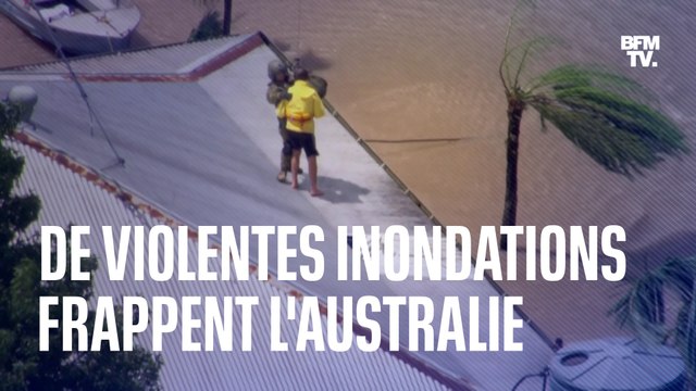 De violentes inondations frappent l'Australie