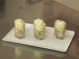 L'atelier des Chefs : le tartare de daurade, granité citron