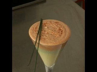 L'atelier des Chefs : mousse aux poivrons jaunes, rouges et verts