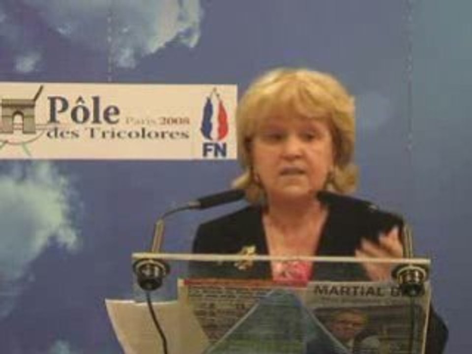 FN -  Paris 2008 - Martine Lehideux - Martial Bild