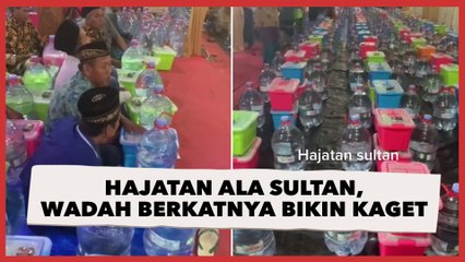Viral Hajatan ala Sultan, Penampakan Wadah Berkatnya Bikin Kaget