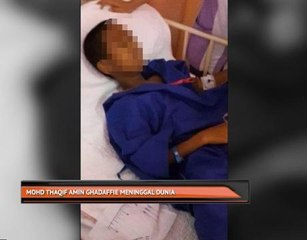 Mohd Thaqif Amin Ghadaffie meninggal dunia