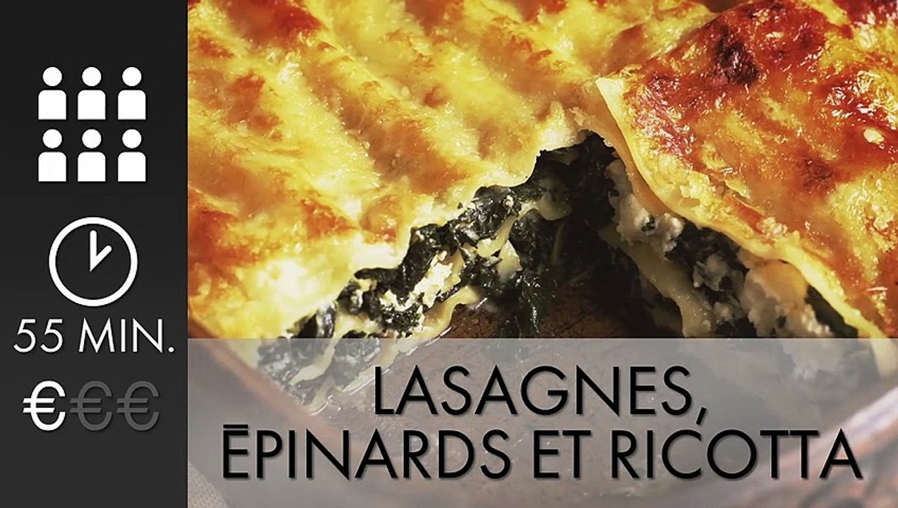 A TABLE : LASAGNES RICOTTA EPINARDS