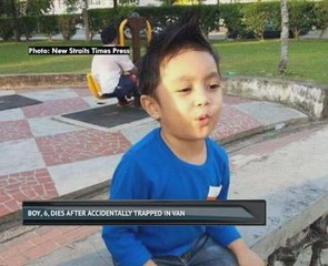 Boy, 6, dies after accidentally trapped in van