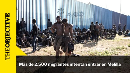 Más de 2.500 migrantes intentan entrar en Melilla