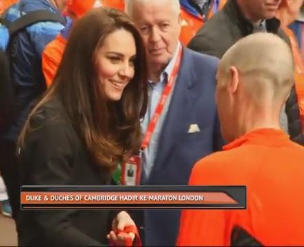 Duke & Duchess of Cambridge hadir ke Marathon London
