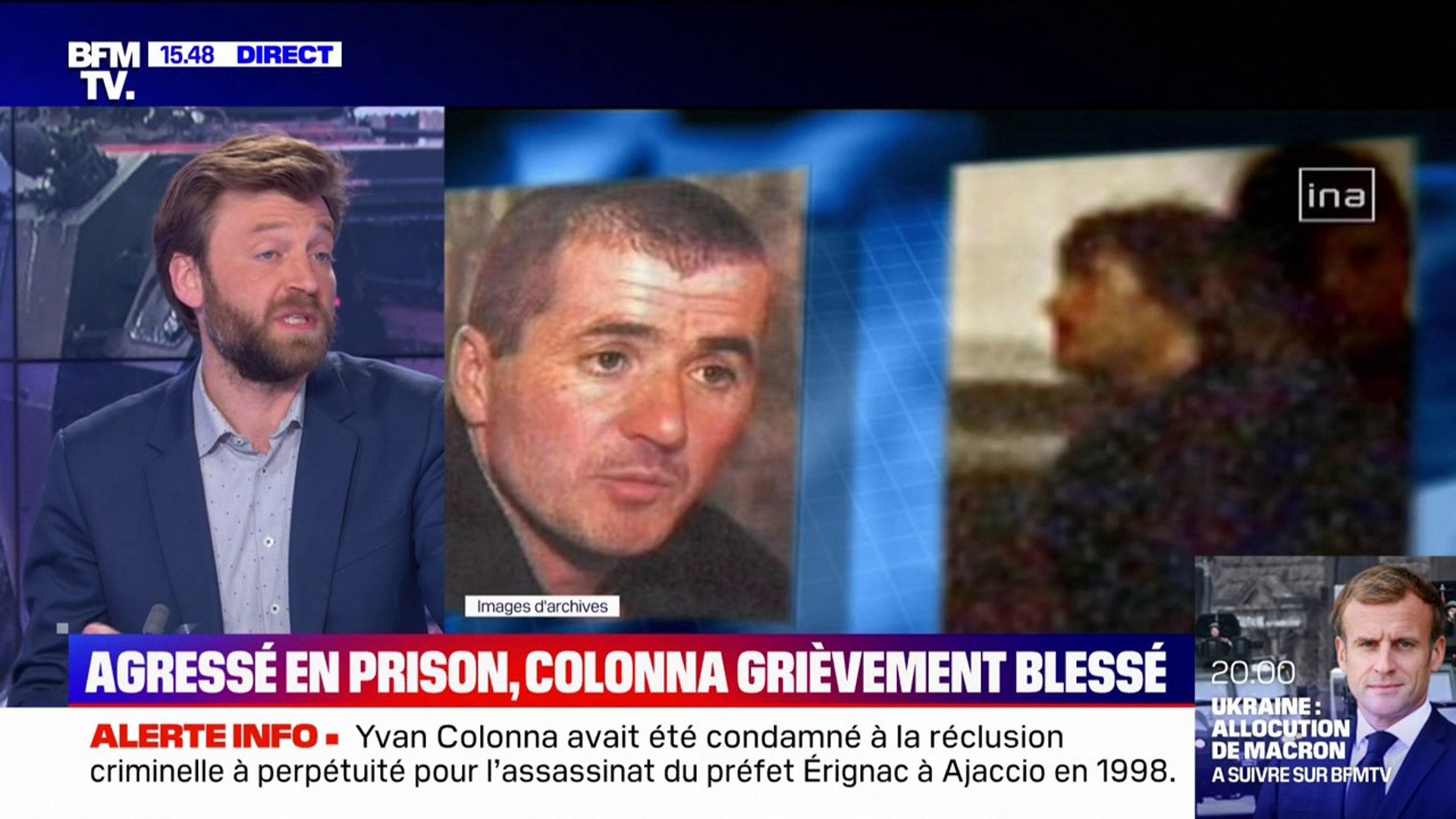 Yvan Colonna grièvement blessé après une agression en prison - Vidéo  Dailymotion