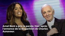 Amel Bent dévastée par le décès de Charles Aznavour