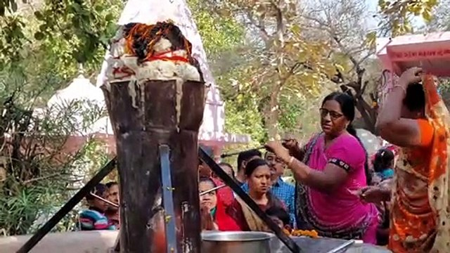 भवनाथ मेले के समापन पर शोभायात्रा में उमड़े साधु-संत