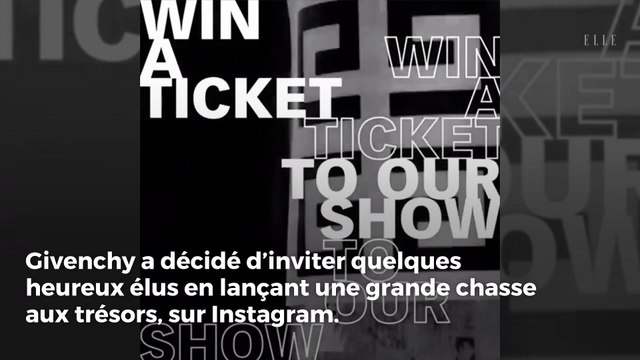 Givenchy lance une chasse aux trésors pour assister à leur défilé