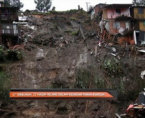 17 terbunuh, 22 masih hilang dalam kejadian tanah runtuh