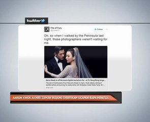 Aaron Kwok akhiri zaman bujang diserikan ucapan bapa mentua