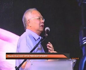 Pegang nilai asas untuk perkukuh integriti