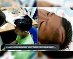 Student suffers head wound, angry teacher struck him by chair