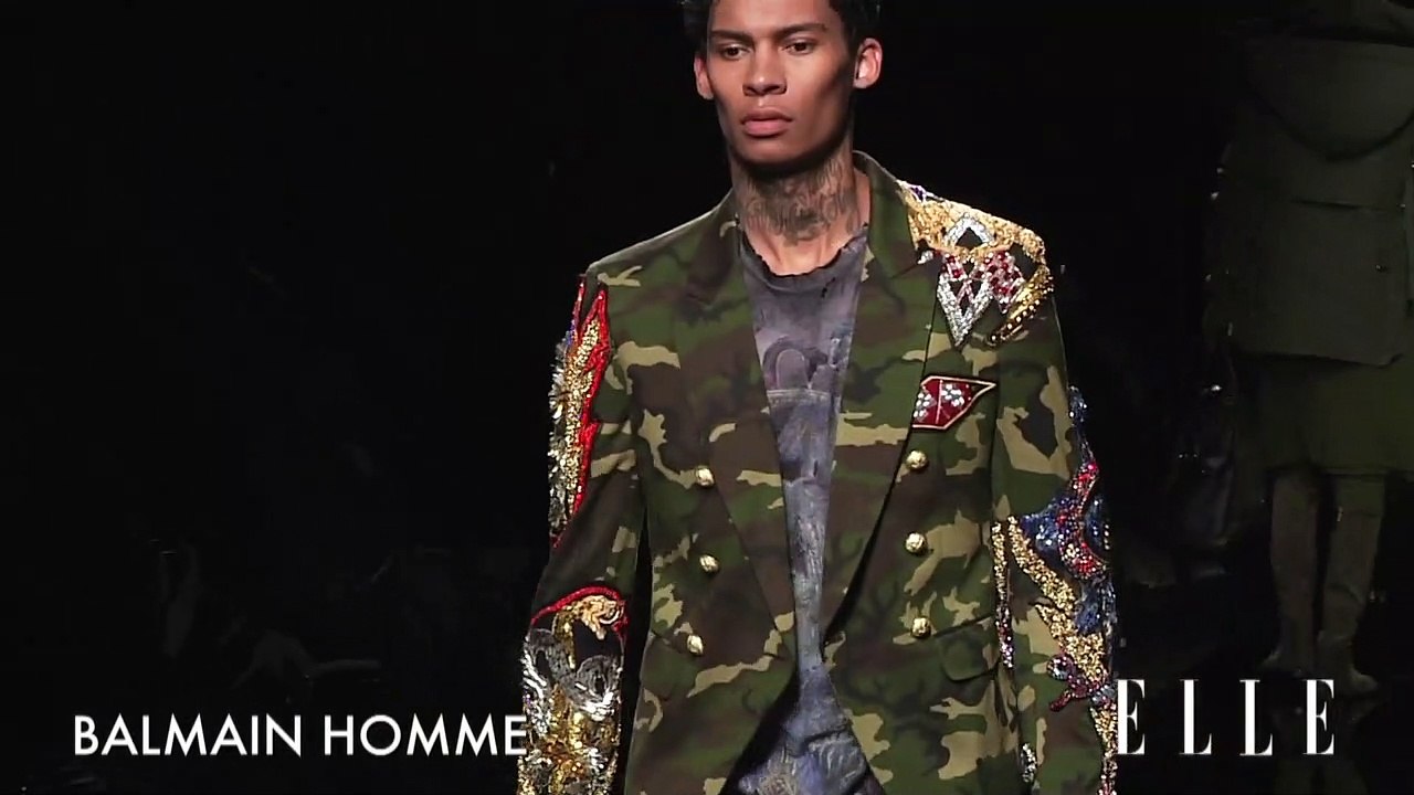 Défilé Balmain Homme, Automne-Hiver 2017