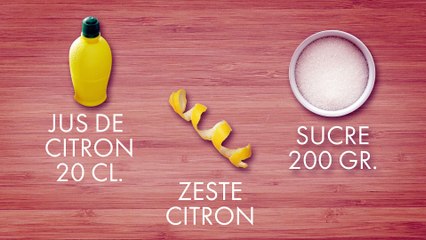 A TABLE : Sorbet citron Thermomix