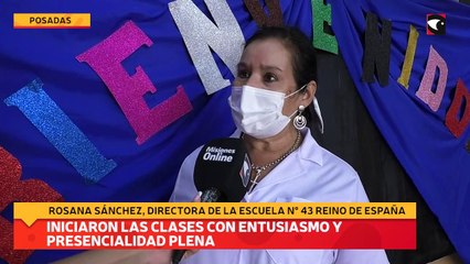 Iniciaron las clases con entusiasmo y presencialidad plena