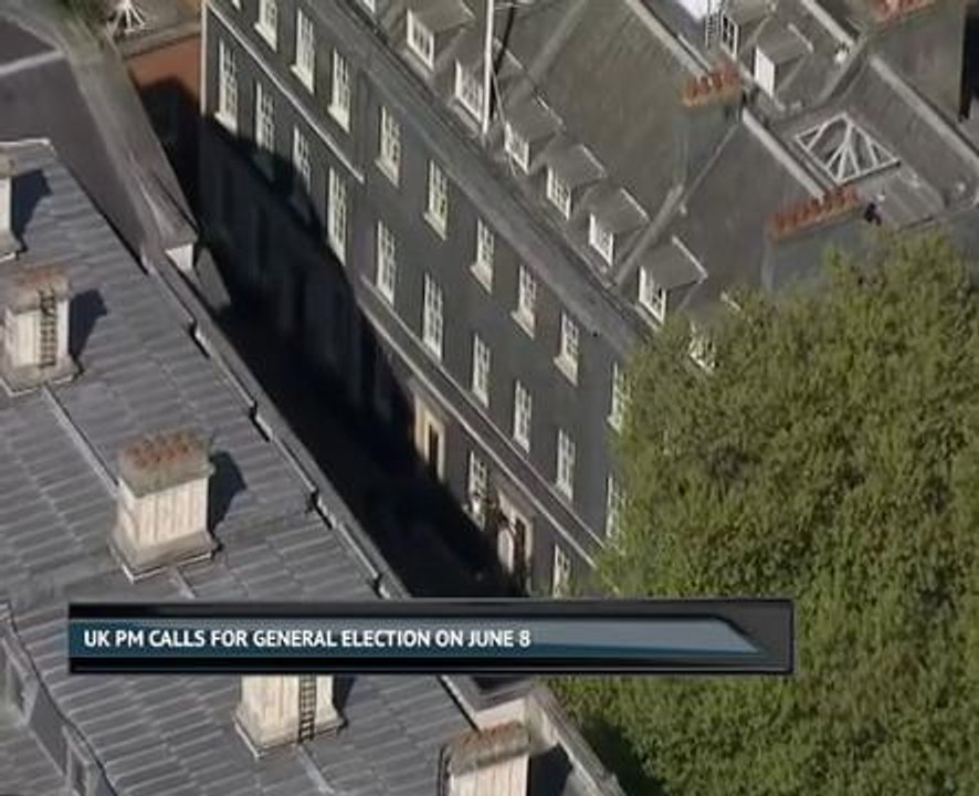 UK PM calls for general election on 8 June
