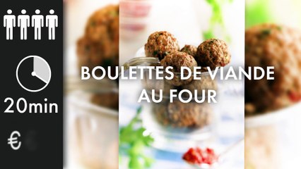 Boulettes de viande au four