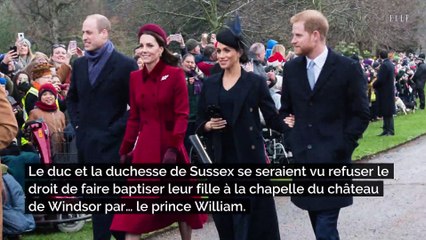 Baptême de Lilibet : le prince William dit non à Meghan et Harry