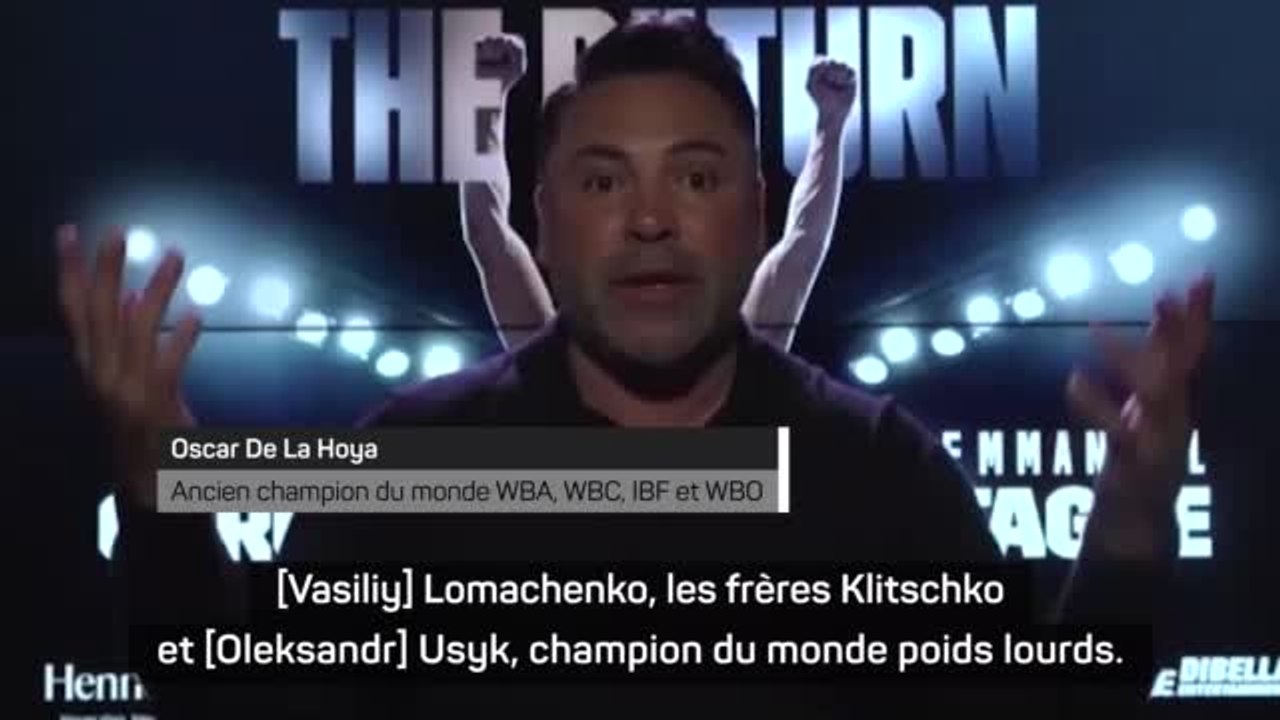 Guerre en Ukraine - De La Hoya sur les boxeurs ukrainiens engagés : "Des combattants dans l'âme !"